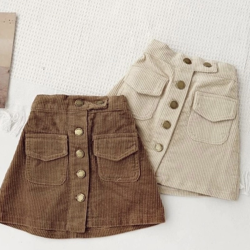 Chân váy nhung bé gái Batala kids, váy đi học đi chơi mềm mại thoải mái cho bé từ 10-25kg VAYNH01