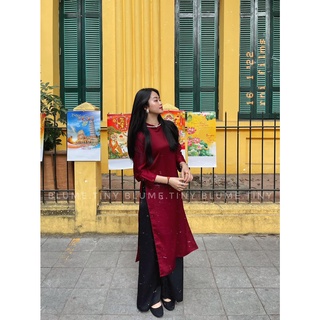 Áo dài cách tân trơn