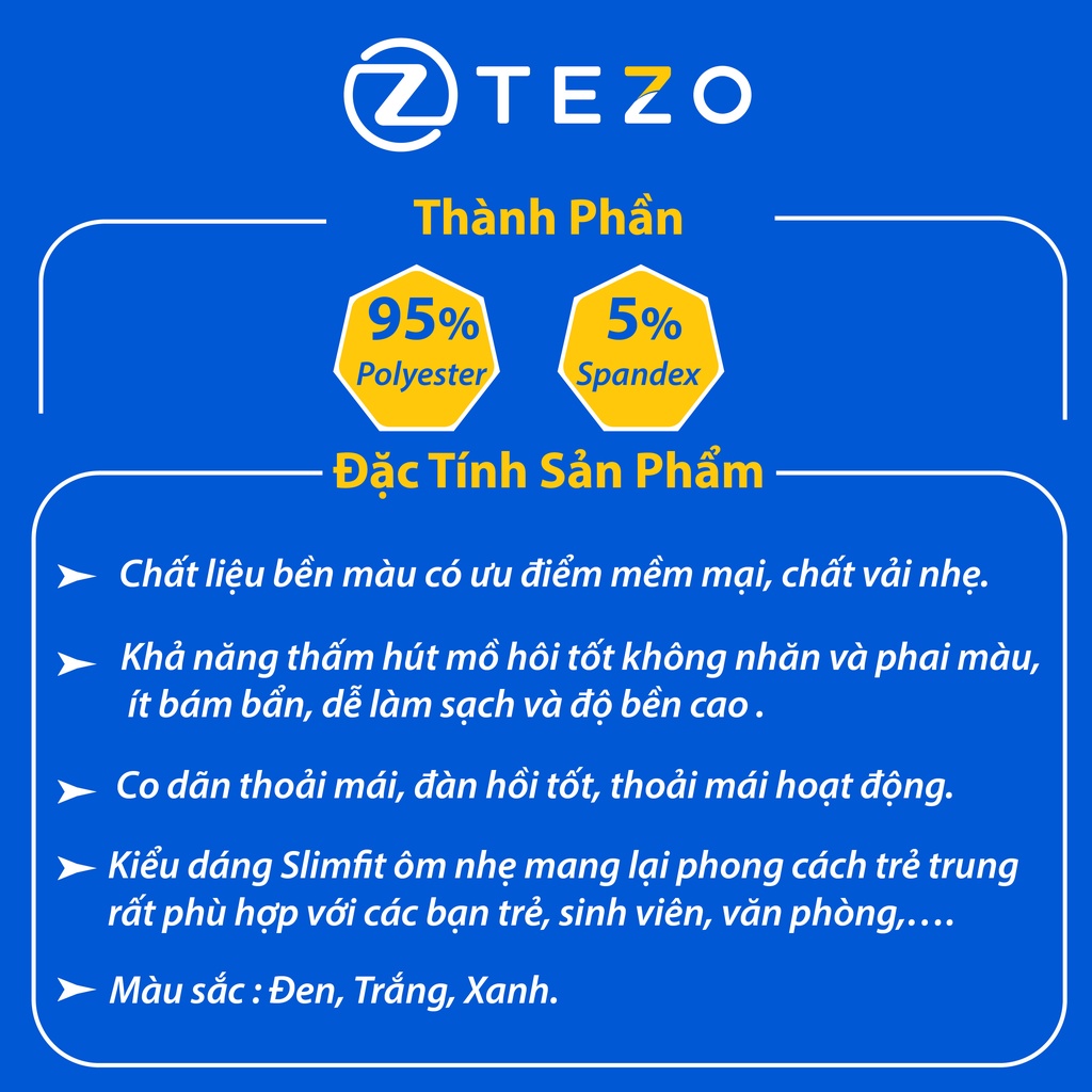 Áo giữ nhiệt nam tezo thun dài tay thiết kế thêu ngực the tezo 22ATOT003