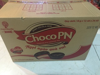 Combo thùng 24 bịch bánh chocolate phạm nguyên 216g/1 bịch