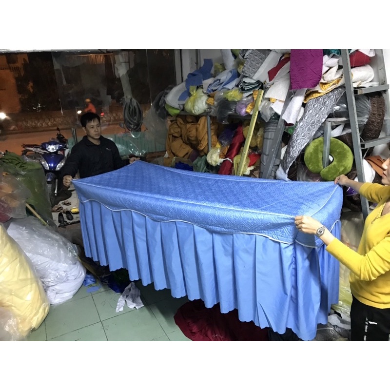 Ga spa trần bông cotton kèm gối ⚡ RẺ VÔ ĐỊCH ⚡ Ga may tùy chọn theo yêu cầu, chất vải cao cấp, đường may tỉ mỉ chắc chắn