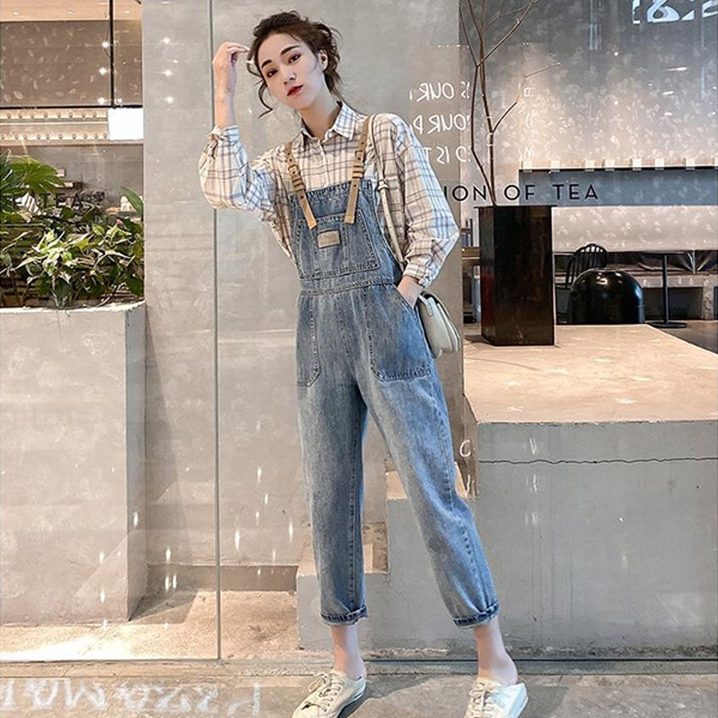 [Mã FADIRECT20 giảm 20K đơn 150K] Quần Yếm Jeans Ống Đứng Thời Trang Cho Nữ | BigBuy360 - bigbuy360.vn