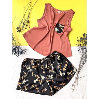 Đồ bộ lụa visco 2 màu InFashion