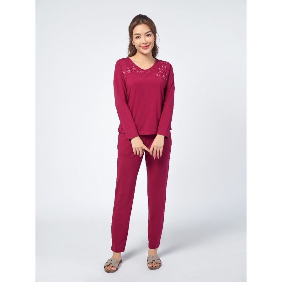 Bộ ngủ cotton thu đông Winny 22505