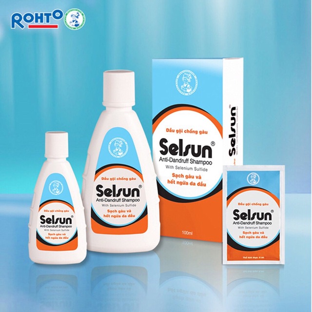 Dầu gội SelSun 1% Selenium Sulfide Anti-Dandruff Shampoo 100ml 30Shine phân phối chính hãng ngừa gàu giảm ngứa da đầu