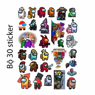Sticker / Hình dán Game Among Us- (nhiều mẫu Random)