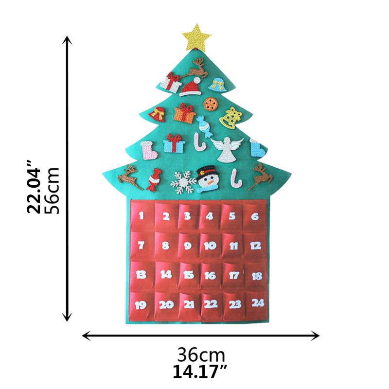 Bộ Tranh Đính Đá DIY Hình Cây Thông Giáng Sinh Để Trang Trí Nhà