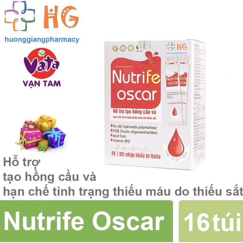 Sắt nước Nutrife Oscar _Bổ sung sắt,hỗ trợ tạo Hồng cầu hạn chế tình trạng thiếu máu do thiếu sắt