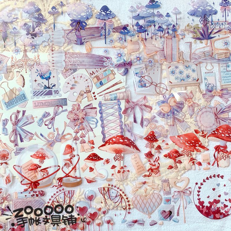 Hình Dán Chu kỳ 35cm Washi Bông Hoa, Dụng Cụ Trang Trí