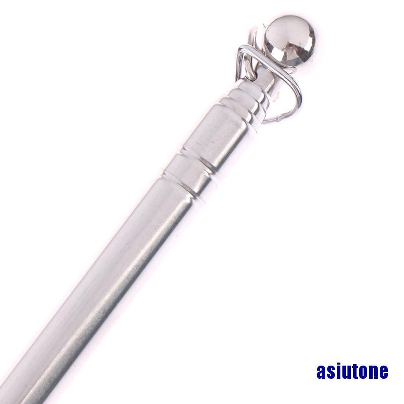 (asiutone) Professional touch 1meter head telescopic flagpole stainless professor pointer