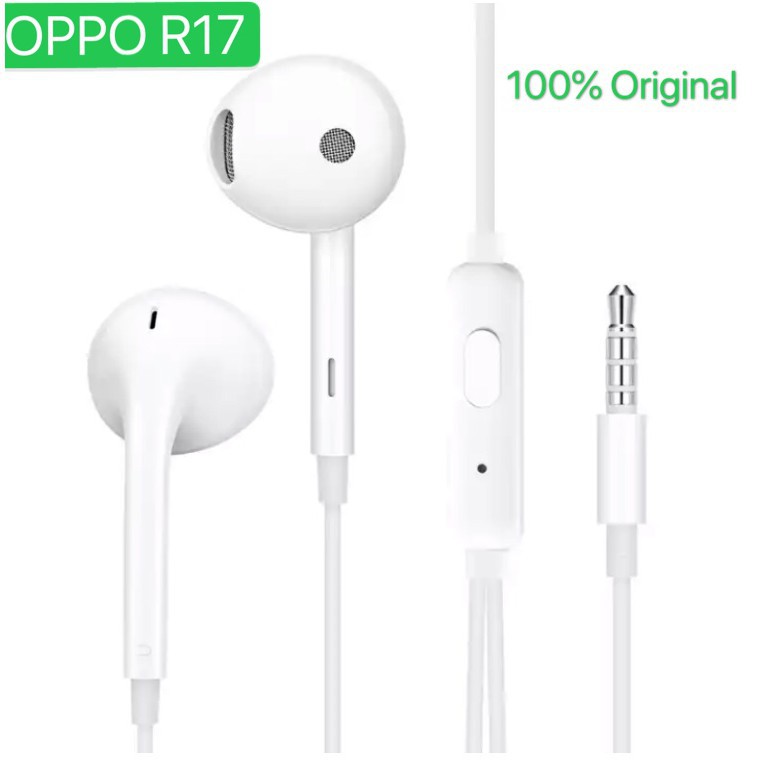 Tai Nghe Nhét Tai Với Jack 3.5mm Cho Điện Thoại Oppo R17 R15 Find X F7 F9 Ax5 A3S