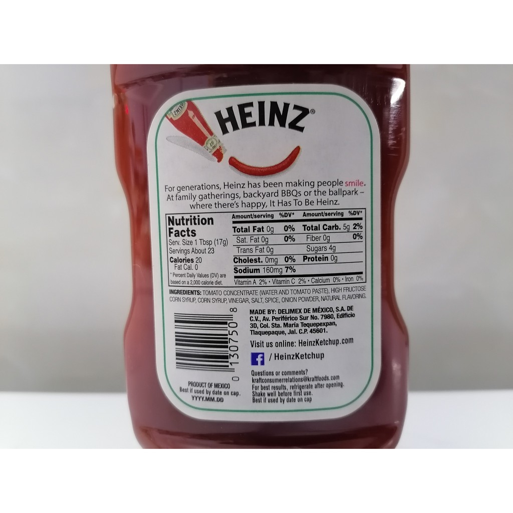 [Chai nhỏ 397g] TƯƠNG CÀ CHUA CHAI ÚP NGƯỢC [Mexico] HEINZ Tomato Ketchup
