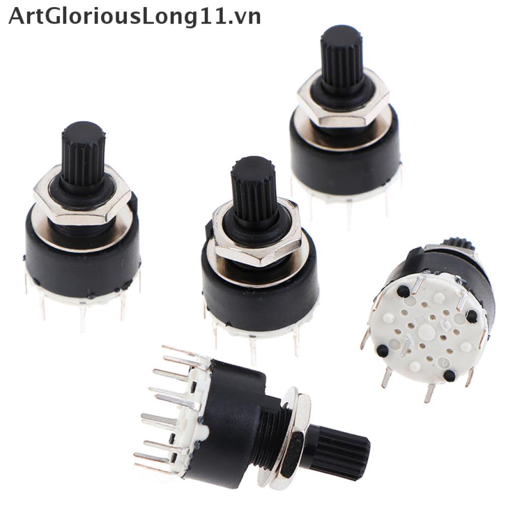 Công Tắc Xoay SR16MM 2 Cực 3 4 Vị Trí 1 Cực 5 6 8 Vị Trí