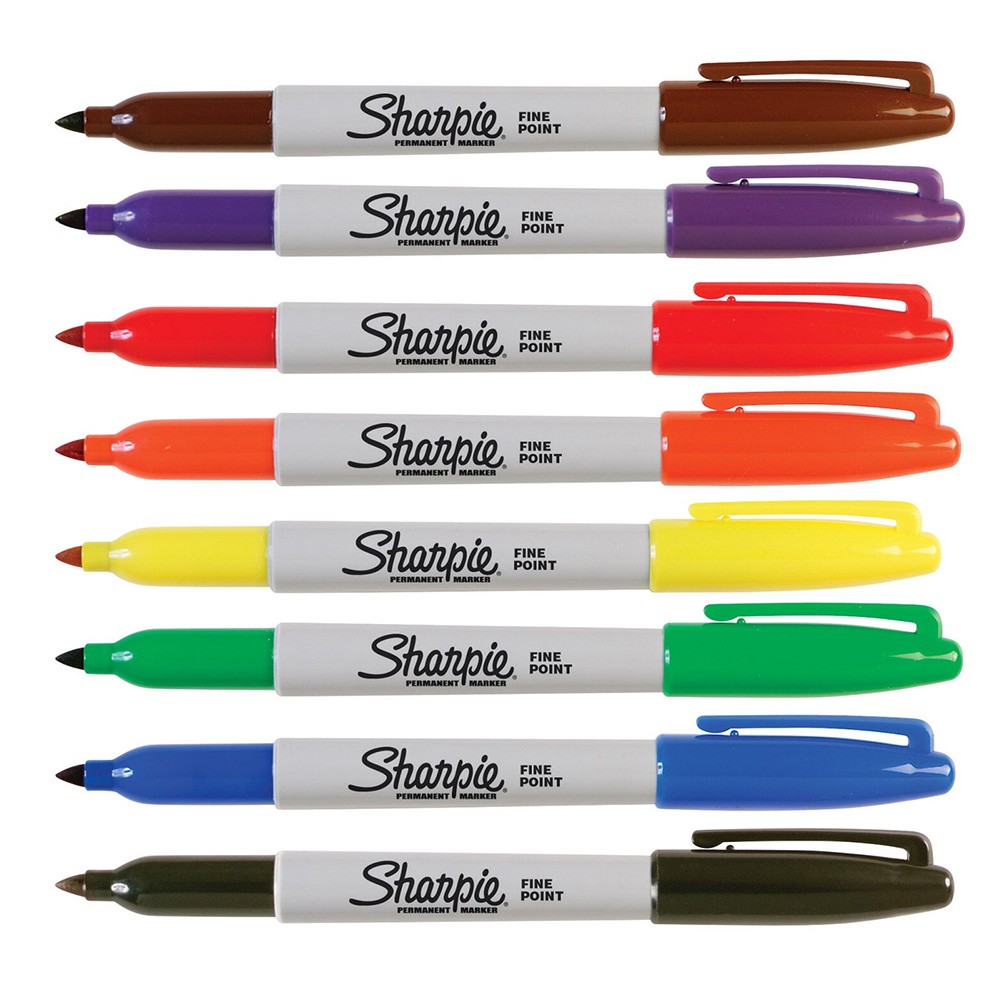Bút lông dầu vẽ trên mọi chất liệu Sharpie Fine Point 8 màu