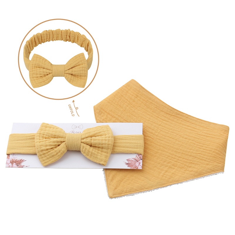 Yếm Ăn Hình Tam Giác Bằng Cotton Mềm Mại Cho Bé