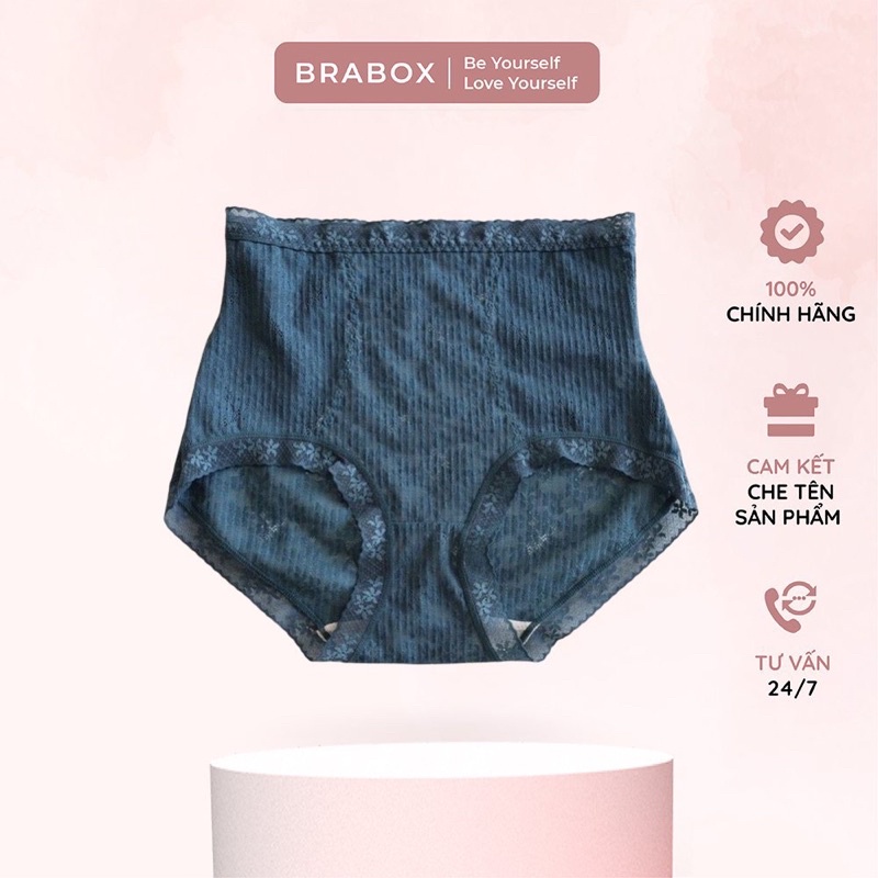 Quần lót ren định hình bigsize cạp cao ĐŨNG TƠ TẰM cao cấp BRABOX, quần lót lưng cao QC50 (CÓ BIGSIZE)