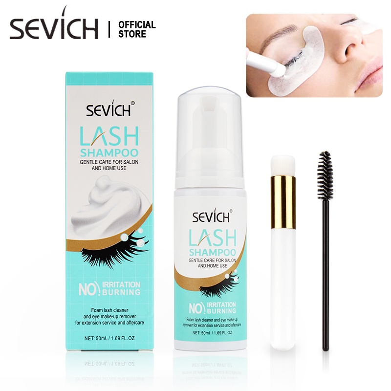 Dung Dịch Làm Sạch Lông Mi Tự Nhiên Sevich Không Gây Kích Ứng 50ml