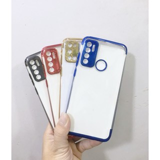Ốp lưng Vsmart Live 4, Star 4, Joy 4 Ốp dẻo trong TPU viền xi màu, bảo vệ camera cao cấp