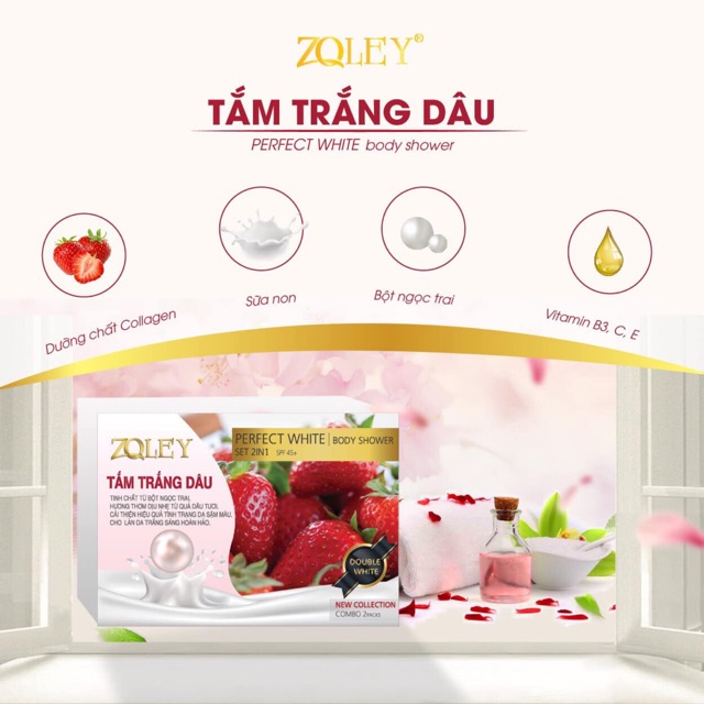 Sữa tắm trắng da từ trái dâu tây ZOLEY