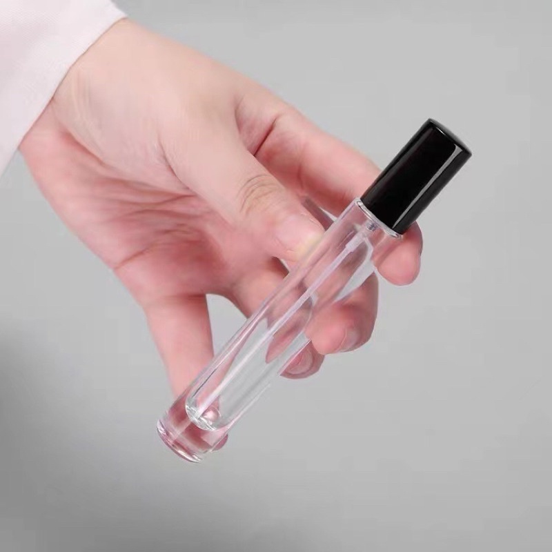 Chai chiết nước hoa thuỷ tinh dung tích 10ml dáng cao, thân tròn cao cấp
