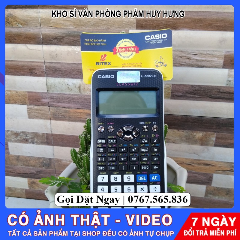 Máy tính Casio FX 580VN X  -570VN FLUS Hàng chính hãng bảo hành 7 năm casio (giá tại kho)