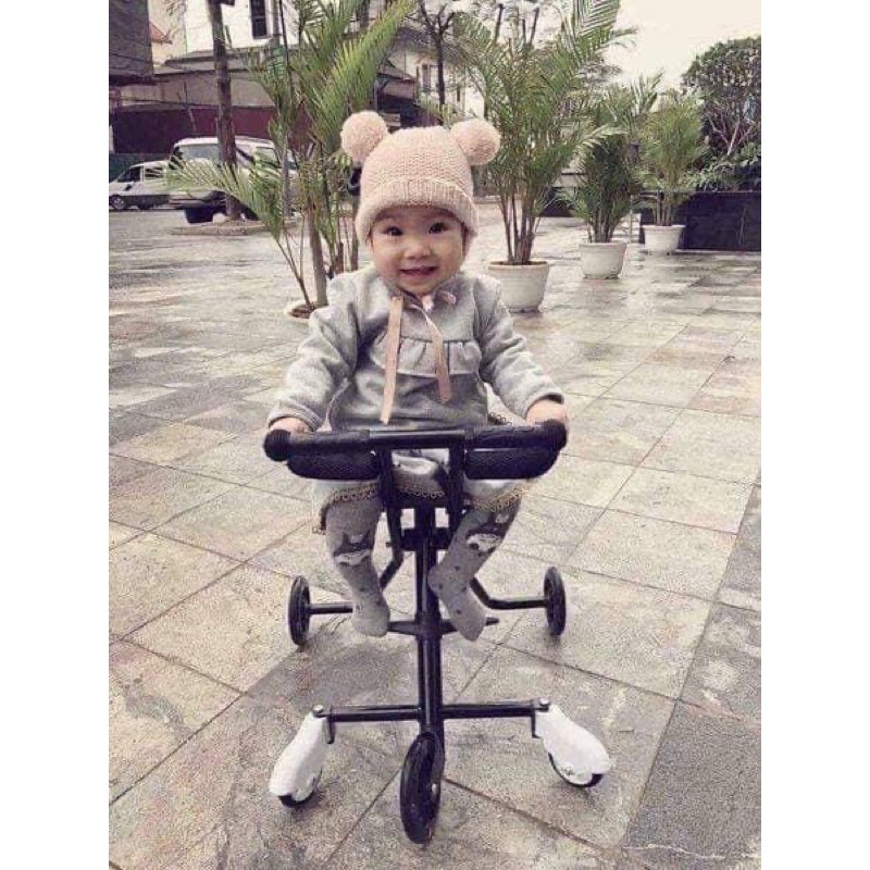 Xe đẩy 5 bánh gấp gọn