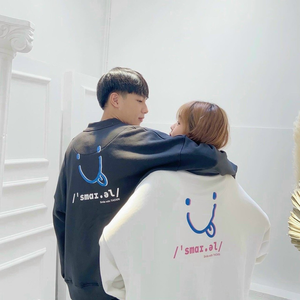 Áo Khoác Nỉ Bông Cadigan in Smile - Form Rộng Unisex Nam Nữ Ulzzang KUN | BigBuy360 - bigbuy360.vn
