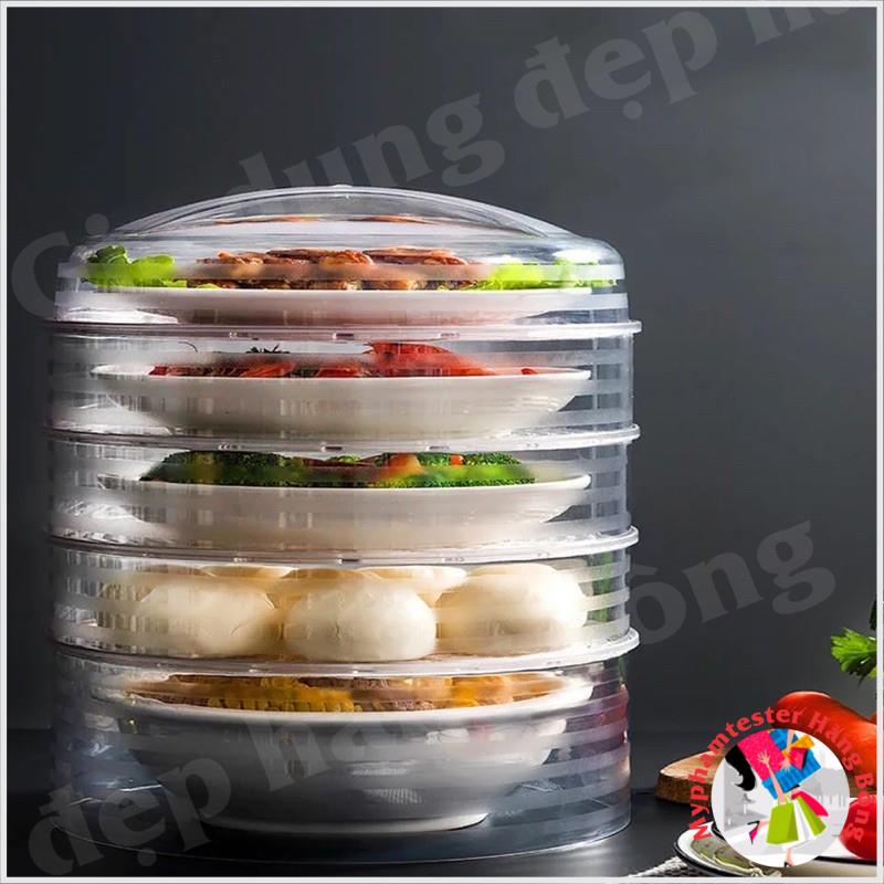 Lồng bàn đứng trong suốt thông minh 4 tầng