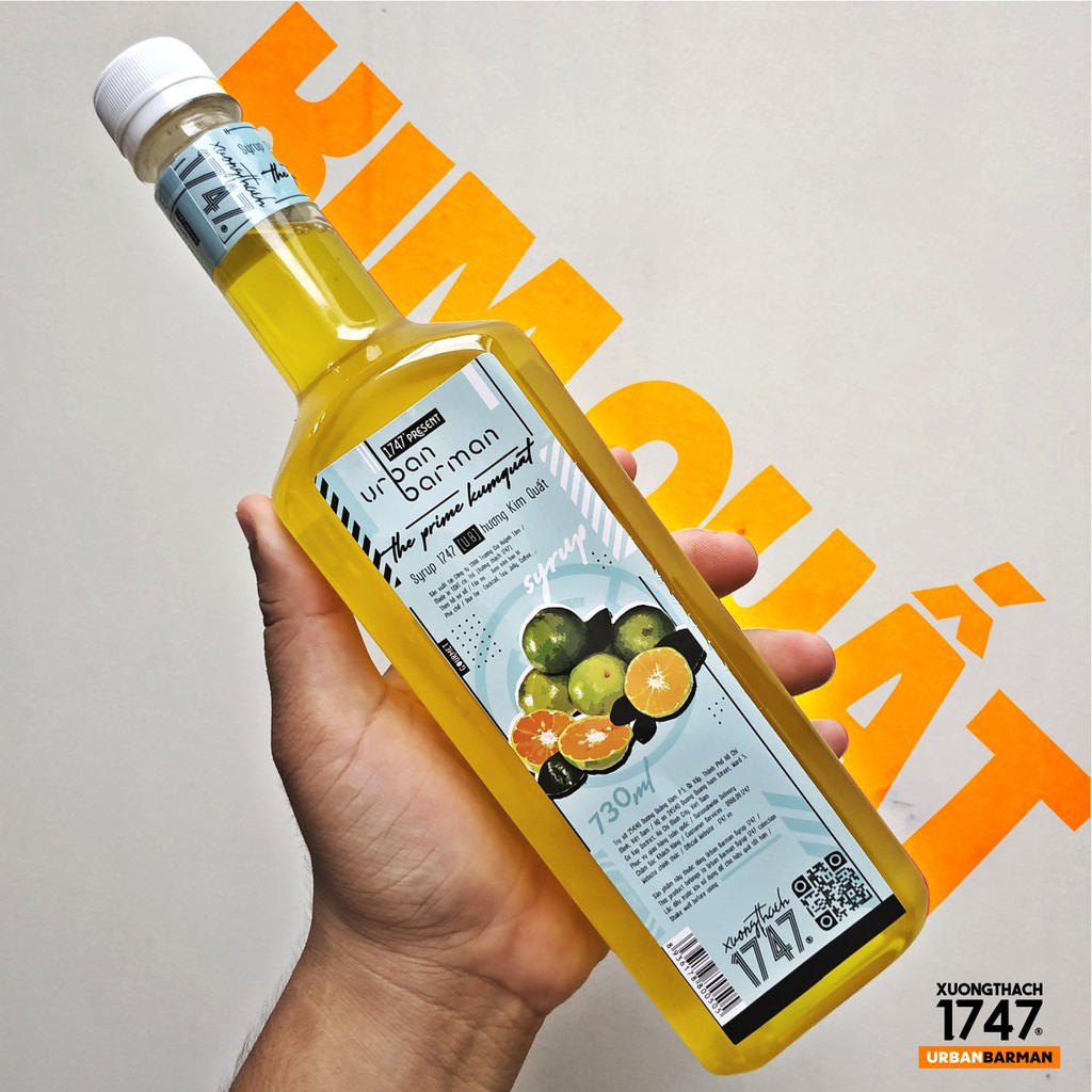 Urban Barman Syrup 1747 - Kim Quất  - 730ml - Siro Trà Tắc