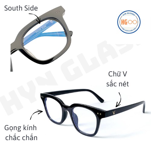 Gọng kính V GM South Side loại 1 H yn Glasses kèm hộp, kính thời trang chính hãng thời trang nam nữ | BigBuy360 - bigbuy360.vn