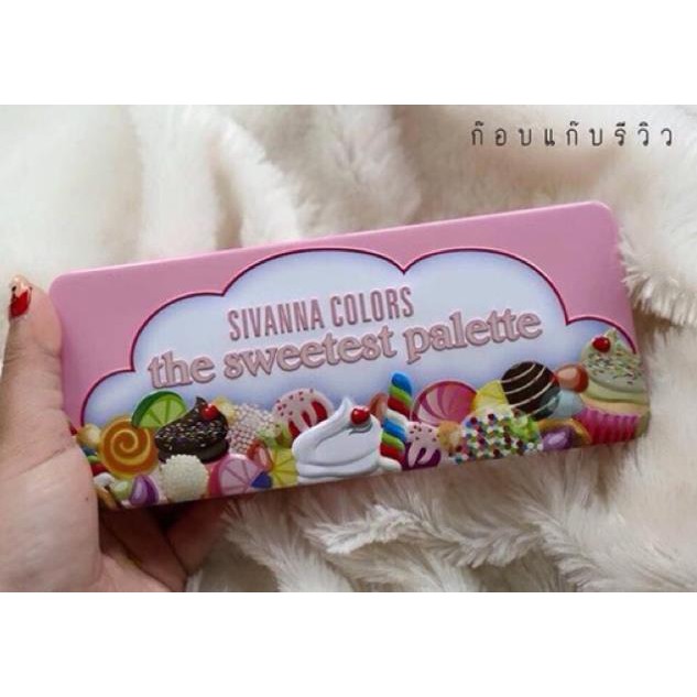 Phấn Mắt Sivanna Sweetest Palette 18 Ô [Kèm Gương]