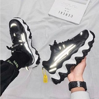 Giày sneaker nam tăng 5cm chiều cao Full Phản Quang chất ngất, giày độn đế thoáng khí, phong cách thời trang Hàn Quốc