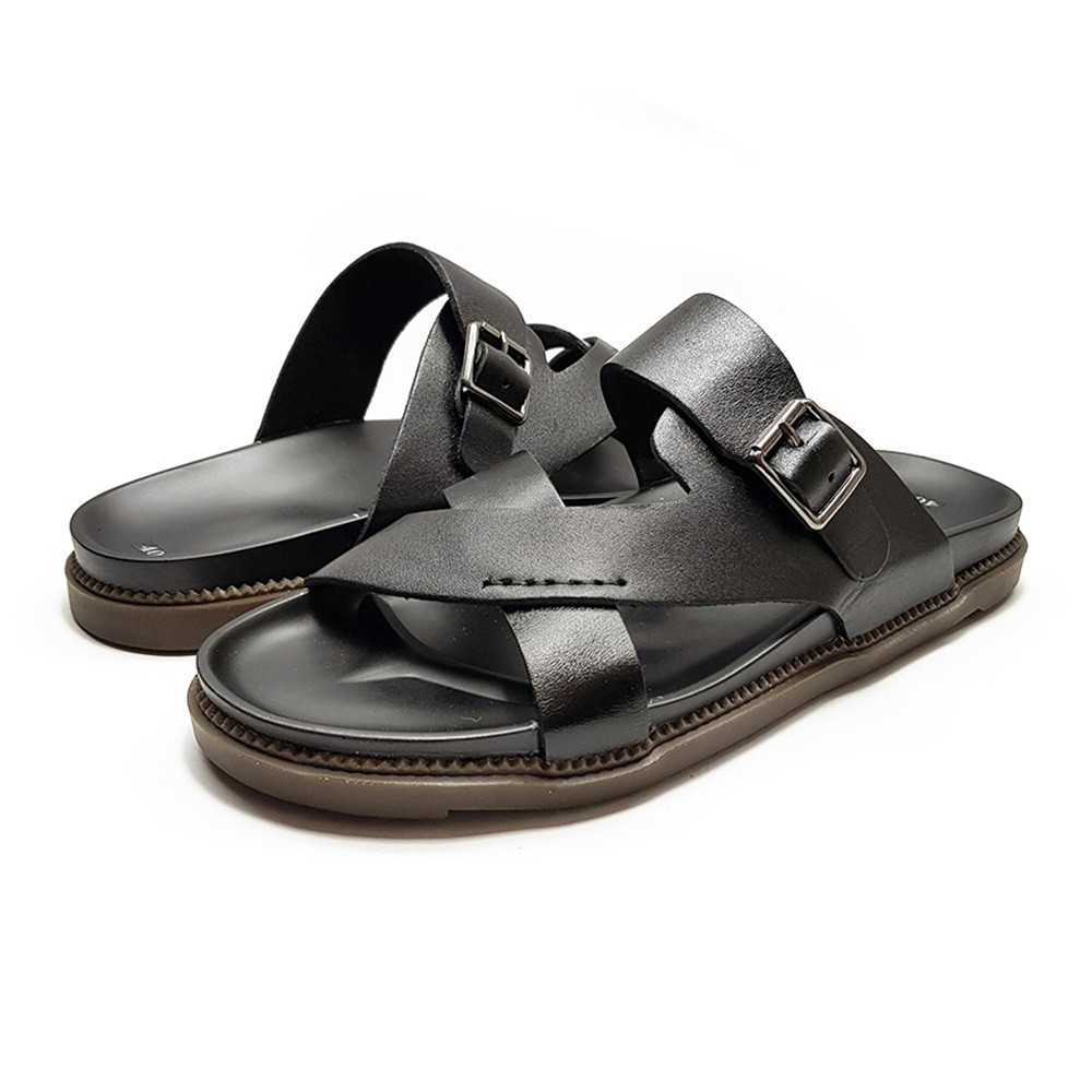 Dép Da Nam Dép Dr. Nam Da Bò Tấm DE40D