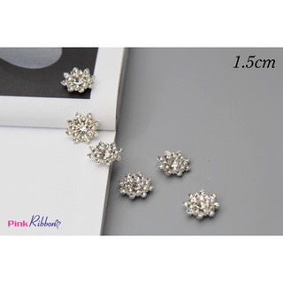 Charm mặt trời đính trai/đá 1.5cm phụ kiện thời trang, gắn lên phụ kiện tóc, làm phụ kiện nơ bờm kẹp tóc, DIY