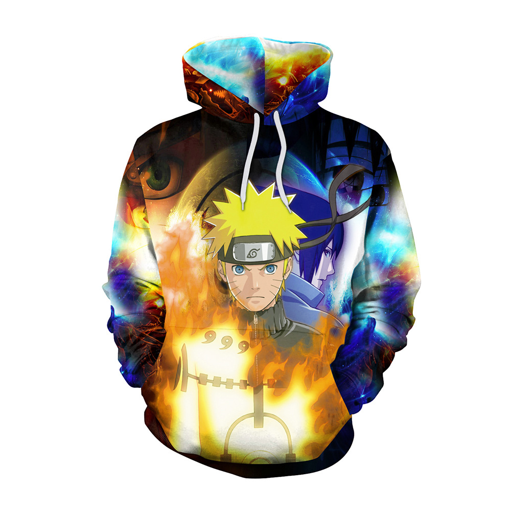 NARUTO Áo Nỉ Nam Nữ Dài Tay Có Mũ Thời Trang Hàn