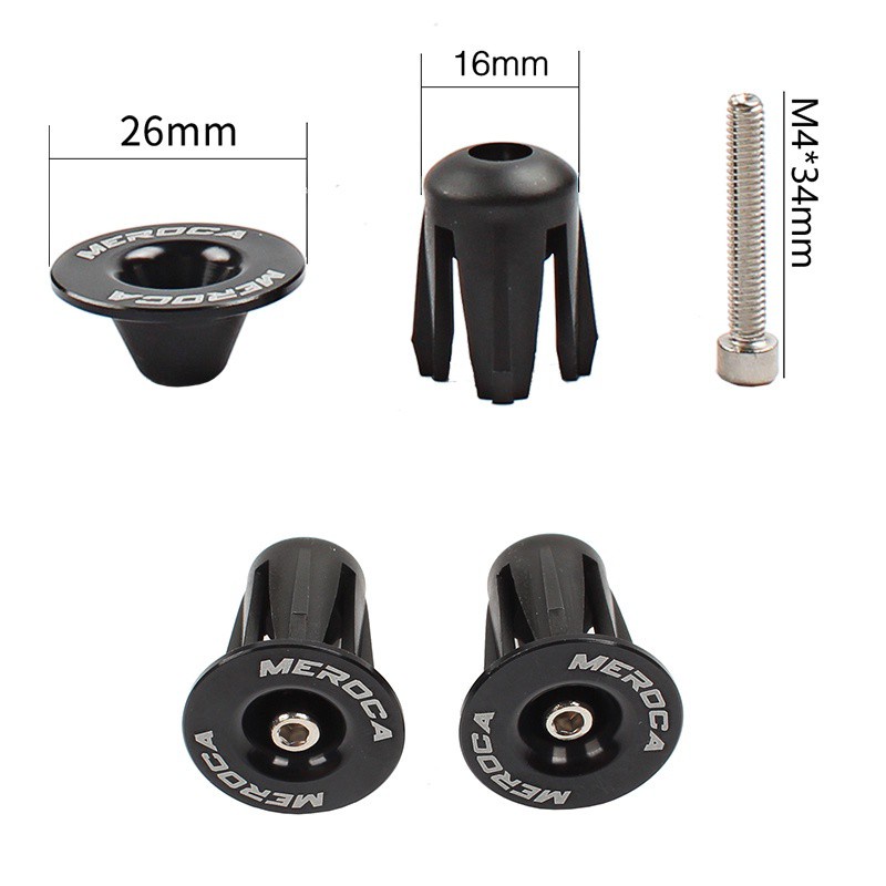 1 Cặp Nút Gắn Tay Cầm Xe Đạp Mtb Bằng Hợp Kim