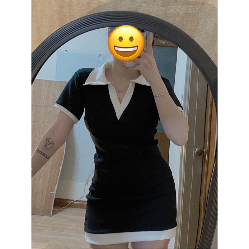 Đầm Váy polo body tay ngắn - cổ V 👗 Trang phục Sang Trọng - Phù hợp với mọi lứa tuổi 👏 | BigBuy360 - bigbuy360.vn