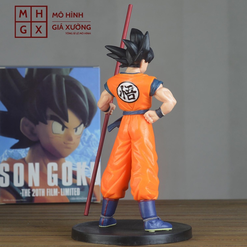 Mô hình Dragon Ball  SonGoku cầm gậy siêu đẹp cao 27cm figure mô hình 7 viên ngọc rồng dragon ball mô hình giá xưởng