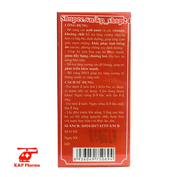 Siro Mum Mum G&P  - Ăn ngon tiêu hóa khỏe Gold – Tăng hấp thu dinh dưỡng, giảm đầy bụng, chướng hơi, biếng ăn GP