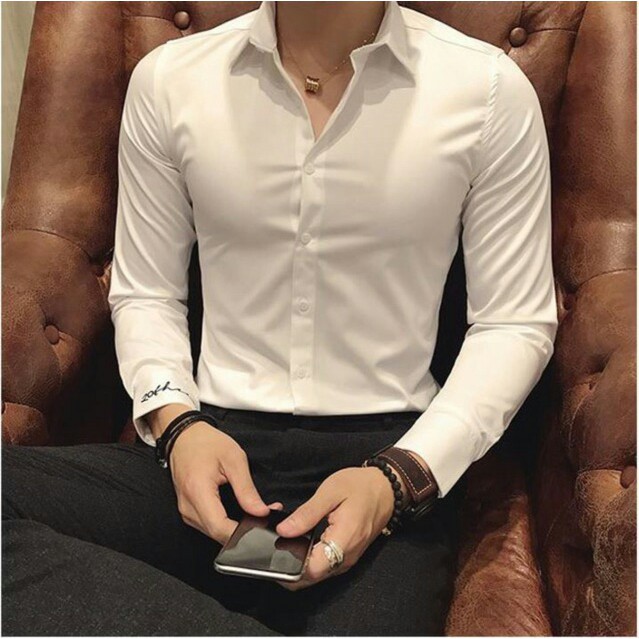 Áo sơ mi trắng nam, chất không đẹp trả hàng