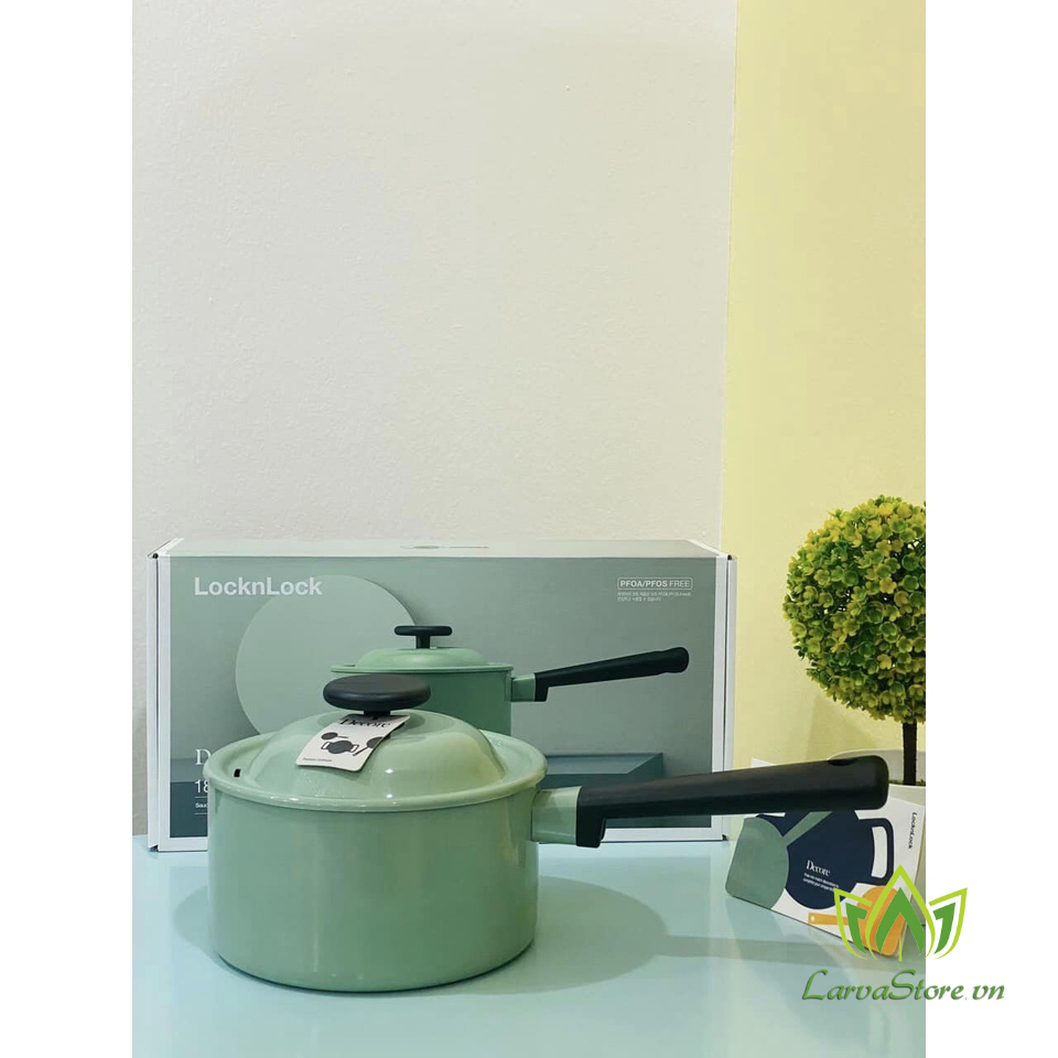 Nồi Chảo Decor Chính hãng LocknLock Chống Dính Siêu Bền Màu Mint (dùng mọi loại bếp)