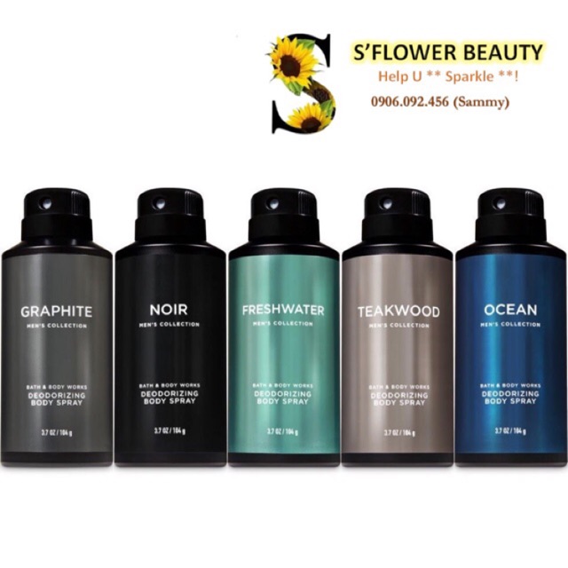 [Auth - BST For Men] Xịt Thơm Toàn Thân Cho Nam Bath & Body Works Body Spray