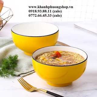 Chén sứ vàng tráng men cao cấp - chén sứ vàng 11.5cm