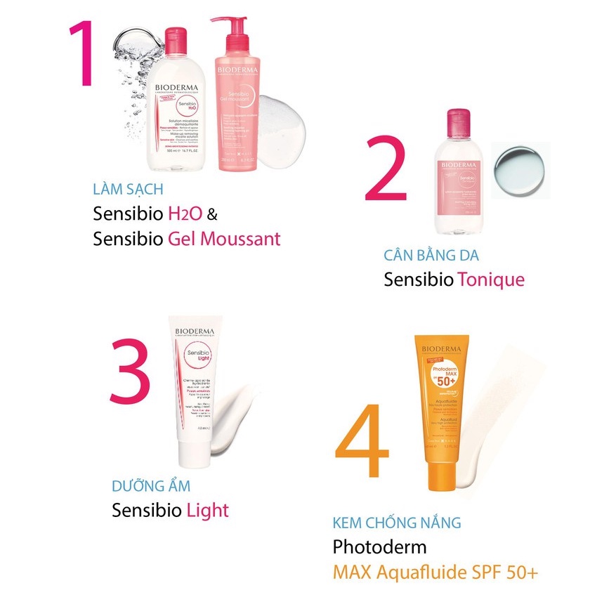 Nước cân bằng, dưỡng ẩm Bioderma Sensibio Tonique 100ml-250ml