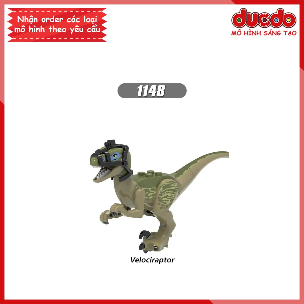 Minifigures các khủng long Jurassic World tuyệt đẹp - Đồ chơi Lắp ghép Xếp hình Mini Mô hình XINH 0243