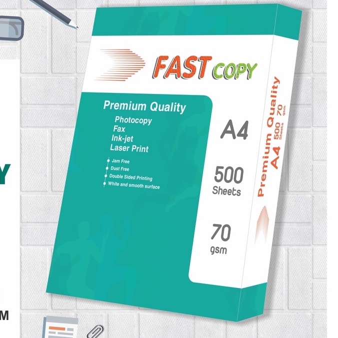  HẢI TIẾN Giấy in, photo FASTCOPY - A4/70gsm  - 5 Reams 