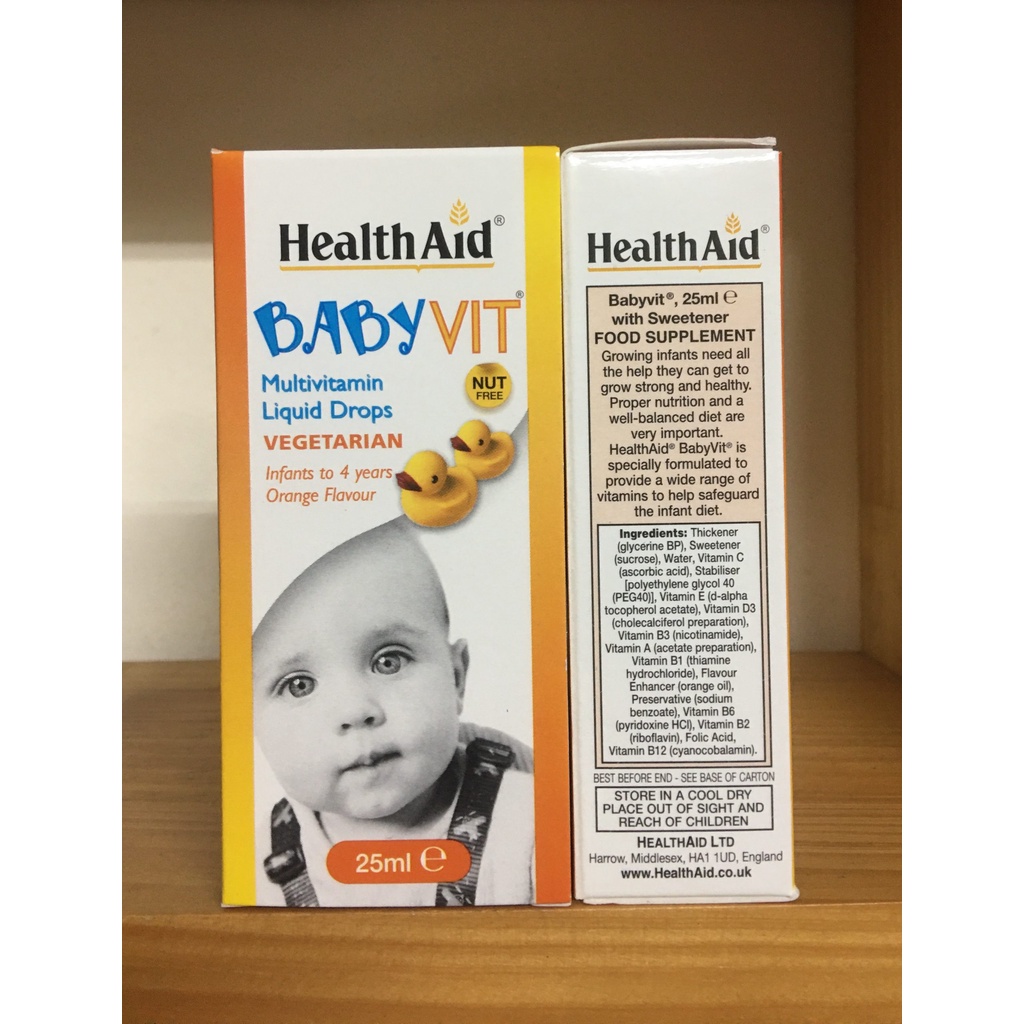 BabyVit Multivitamin Liquid Drops HealthAid Bổ Sung Vitamin Và Khoáng Chất Chất Cần Thiết Cho Trẻ 🎉 Cobo_Pharmacy