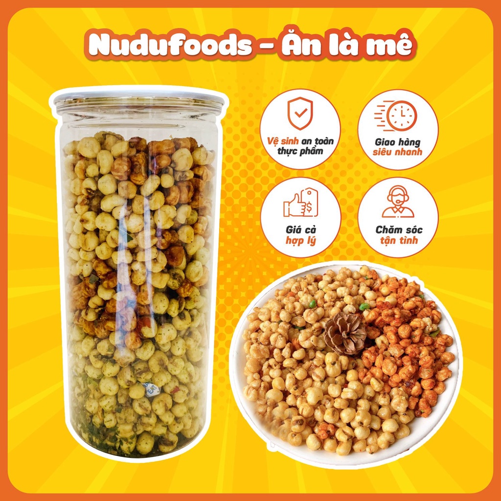 Bắp sấy các vị 360 gram siêu ngon,giòn rụm ăn vặt Nudufoods