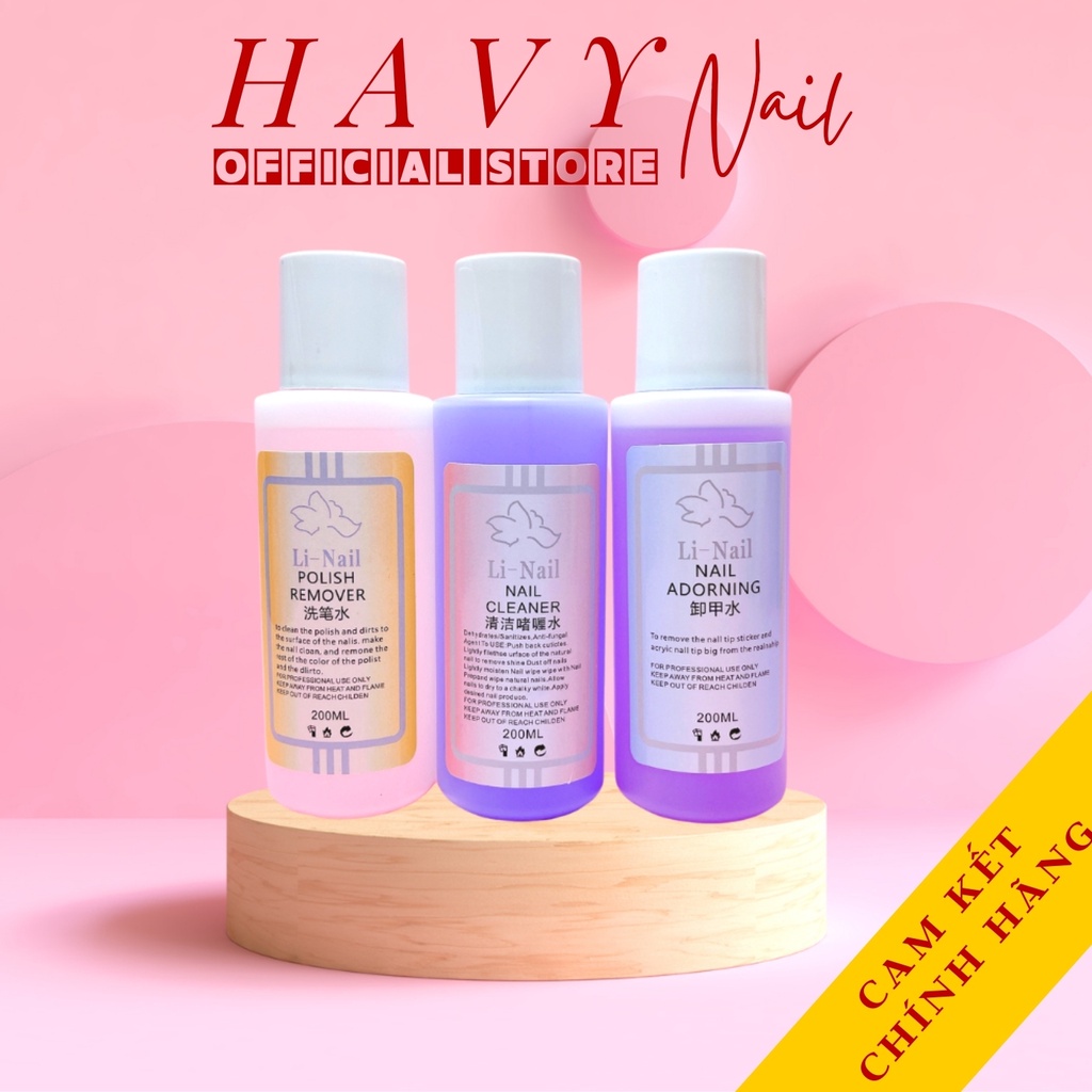 Nước Lau Gel, Phá Gel, Rửa Cọ Linail Chai 200ml