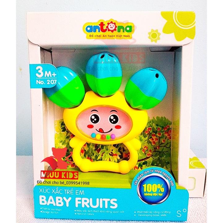 Đồ Chơi Sơ Sinh Lục Lạc Xúc Xắc Qủa Khế Cho Bé